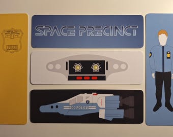 Space Precinct Bookmarks: Set of 5