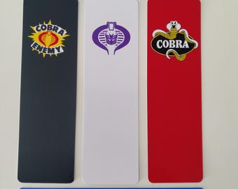 Cobra Transformers Action Force Bookmark, palitoy style, GI Joe, book, bookmarks Set of 5