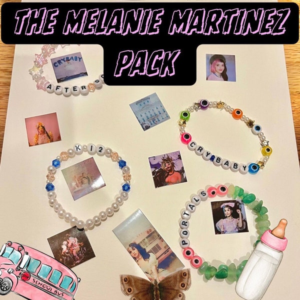 The Melanie Martinez Pack | Melanie Martinez Bracelets | Melanie Martinez | Melanie Martinez Inspired Bracelets | Melanie Martinez Stickers
