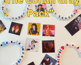 The Conan Gray Pack | 4 Conan Gray Inspired Bracelets | 11 Conan Gray Stickers | Conan Gray