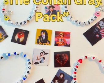 The Conan Gray Pack | 4 Conan Gray Inspired Bracelets | 11 Conan Gray Stickers | Conan Gray