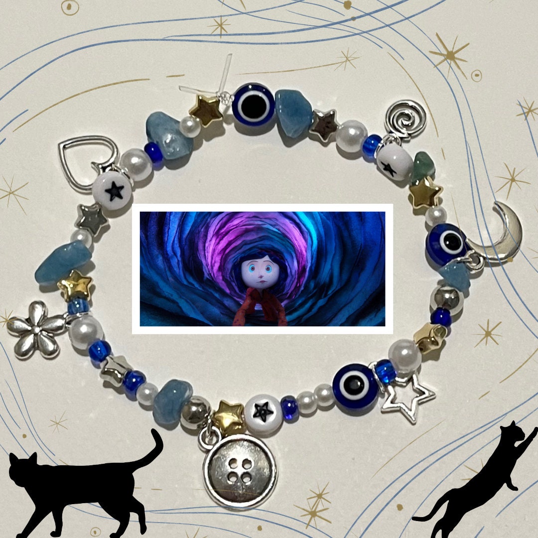 Coraline Inspired Bracelet Mystical Bracelet Button Bracelet Coraline ...