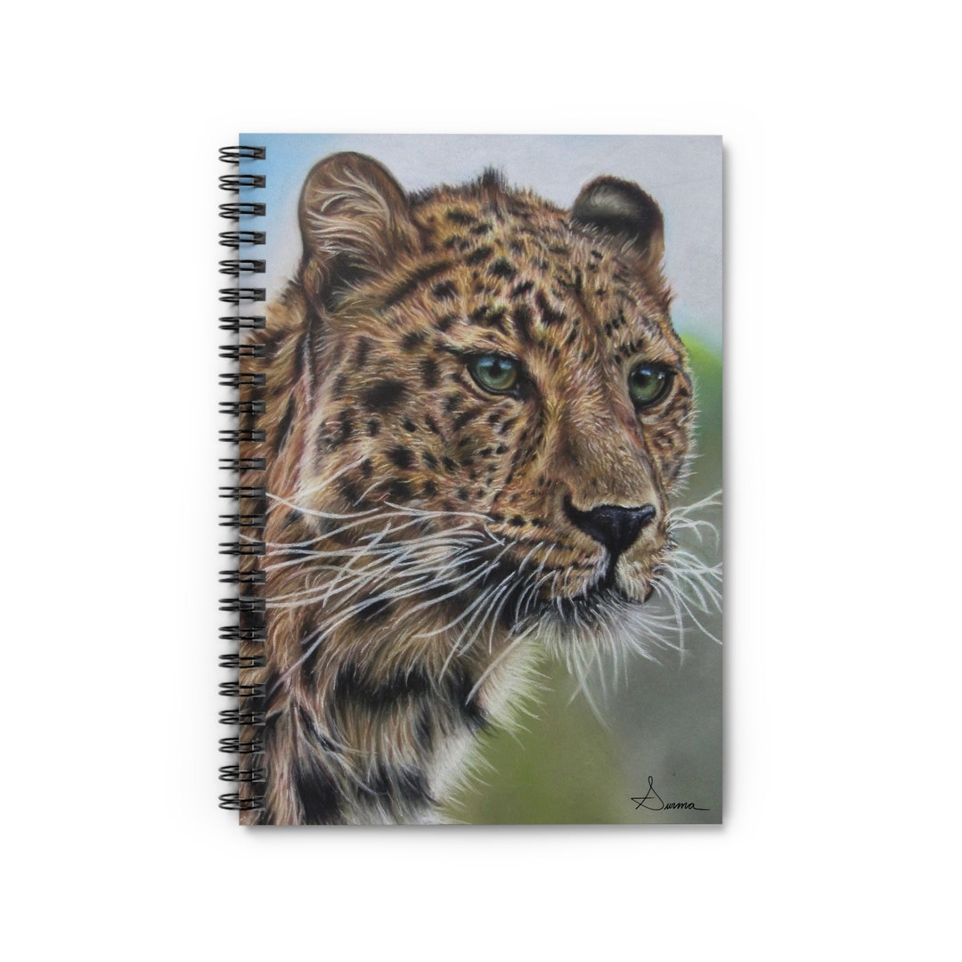 Leopard Spiral Notebook - Ruled Line - Etsy