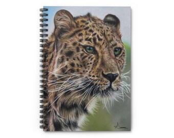 Spiralblock Leopard - Liniert Line