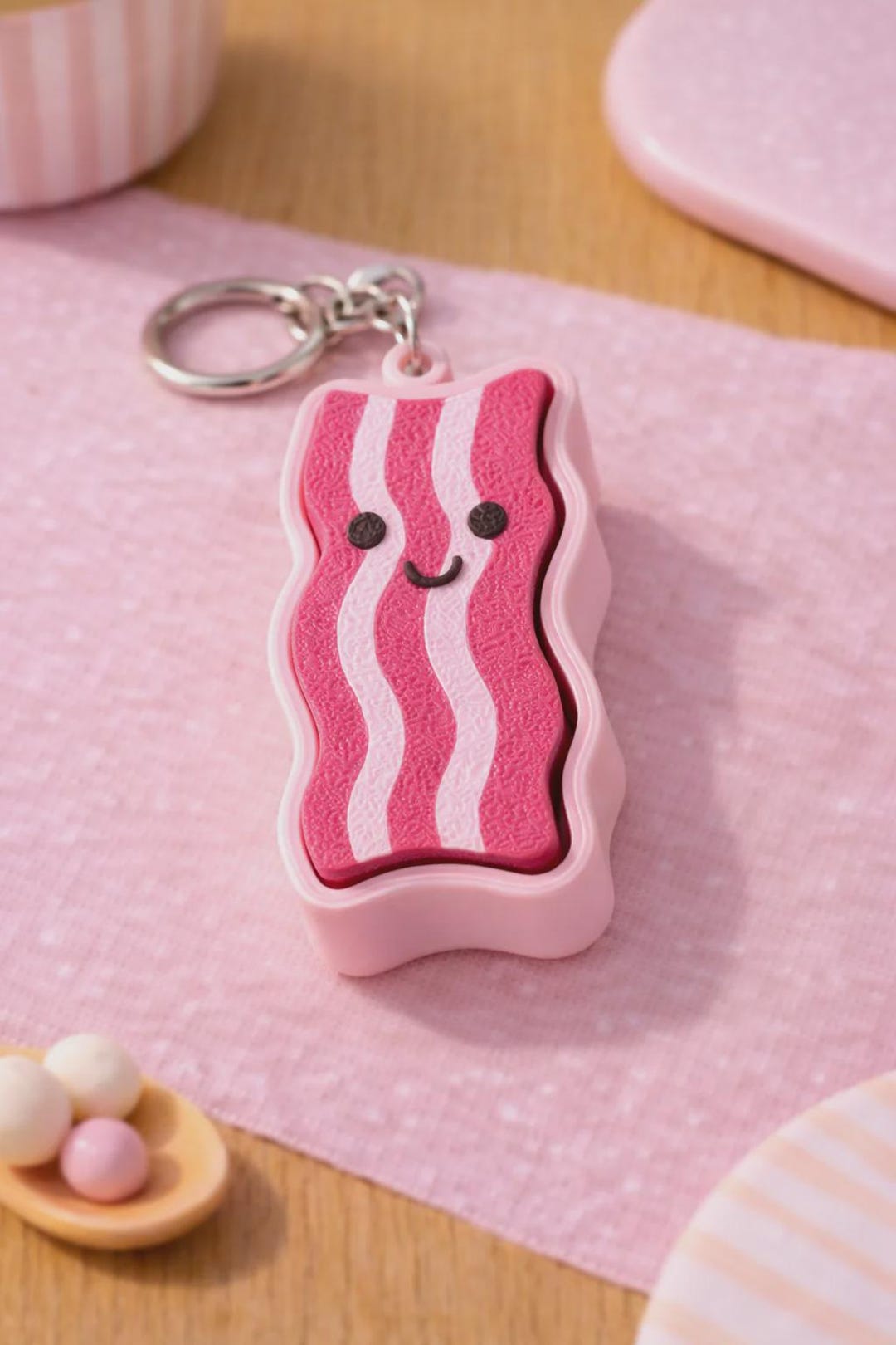 Bacon Fidget Clicker With Keychain - Etsy