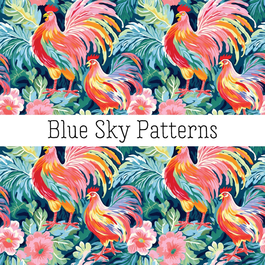 Chicken Seamless Pattern - Etsy