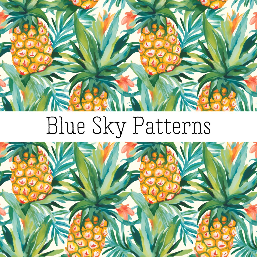 Pineapple Seamless Pattern - Etsy