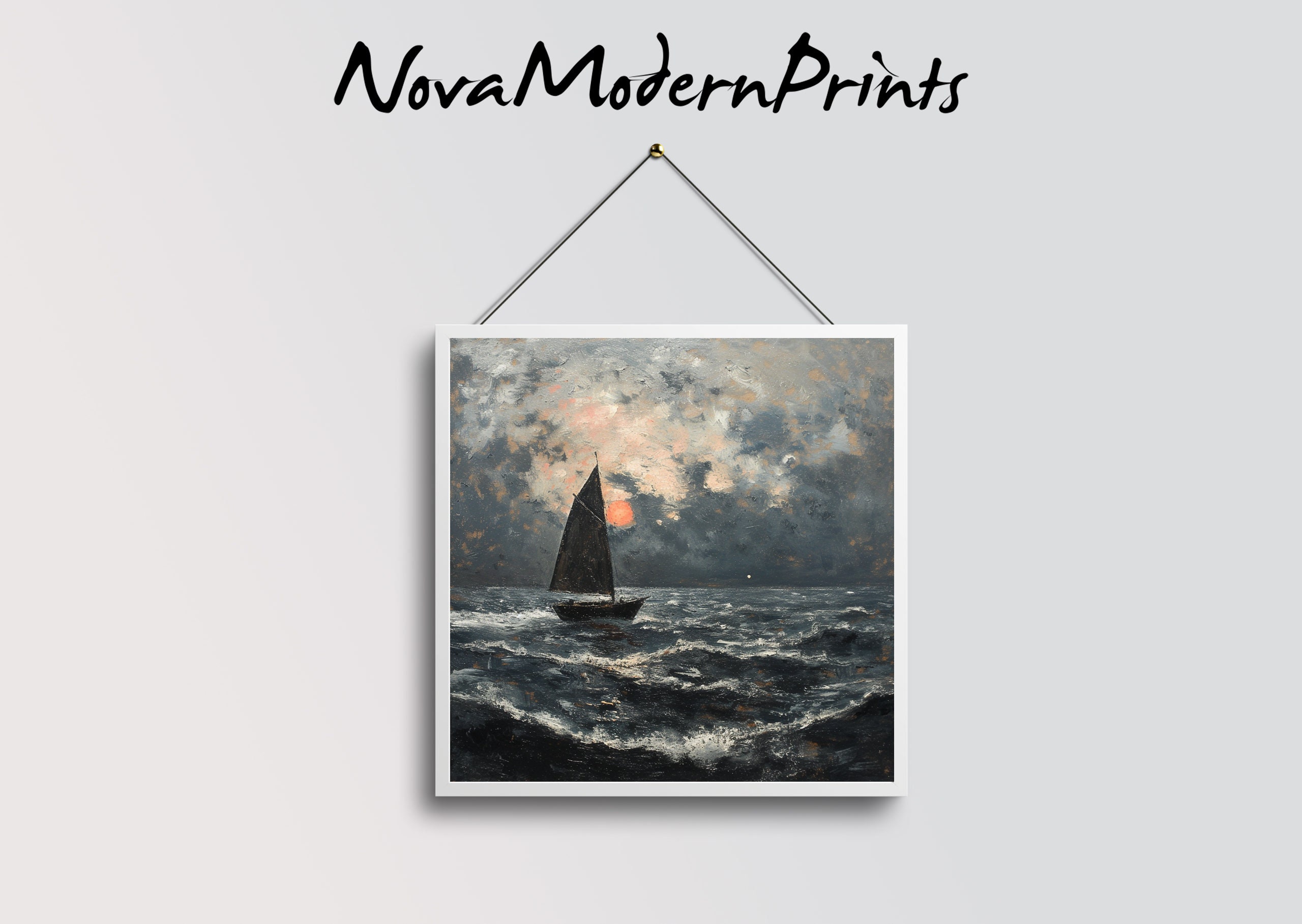 Printable Seascape Version 4 Wall Art Downloadable Digital - Etsy