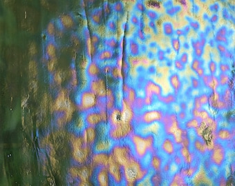 Green, White Opal, Irid, Youghiogheny, 1444, stained glass sheet