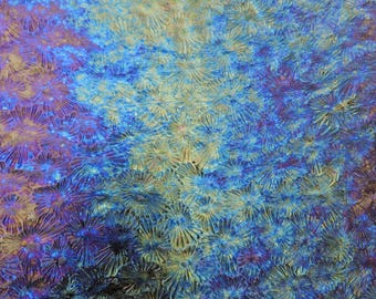 Florentine, Clear, Iridescent, Wissmach, Stained glass sheet