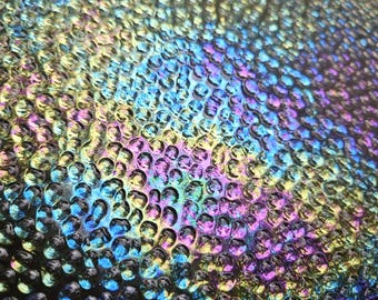 Clear, Hammered, Iridescent, Wissmach, Stained glass sheet