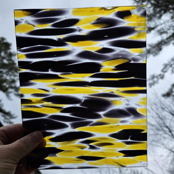 Yellowjacket, 96, Fusers Reserve, Oceanside, fusible, stained glass sheet