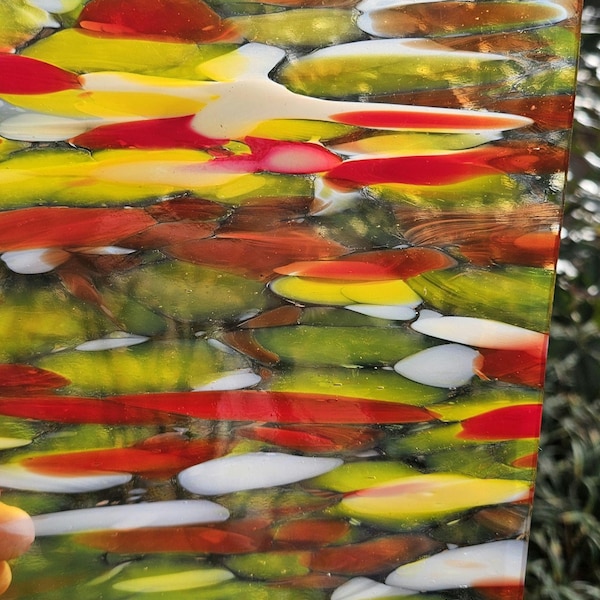 Rio Spirit, fusible, Oceanside, stained glass sheet
