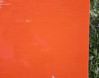 Orange, Opal, 96coe, fusible, Wissmach, Stained glass sheet
