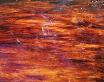 Medium, Dark Amber, Brown, 199LL, Wissmach, stained glass sheet