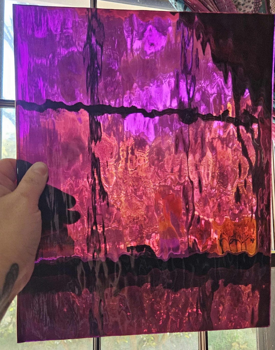 Deep Purple, Waterglass, 96coe, Fusible, Stained Glass Sheet, Oceanside ...