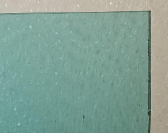 Light Aquamarine Blue, Bullseye, 90, fusible, 1408, stained glass sheet