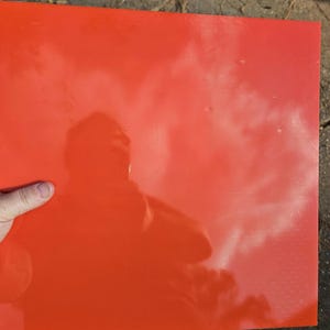 Orange Solid Opal, fusible, Oceanside, stained glass sheet