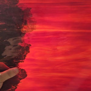 Ruby Red, Amber, Waterglass, Oceanside, 96, fusible, stained glass sheet