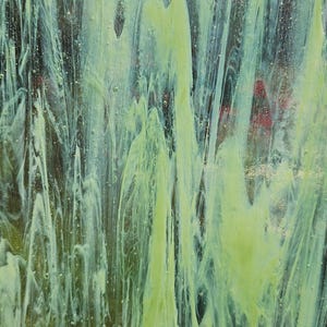 Opal Green Crystal, Wissmach, 96 coe, fusible, stained glass sheet
