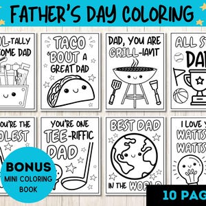 Dibujos para colorear para el Día del Padre, Regalo para colorear para papá, Manualidades para el Día del Padre para preescolar, Actividades para el Día del Padre, Regalo DIY para papá, Juegos de palabras para el Día del Padre
