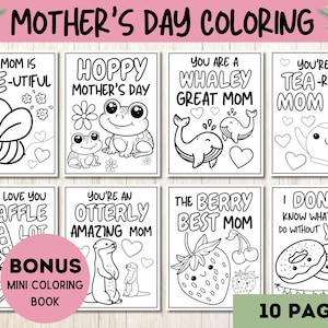Moederdag kleuren, kleurcadeau voor moeder, Moederdag activiteit, doe-het-moederdagcadeau, voorschoolse kleuractiviteit, kinderen kleuren voor moeder