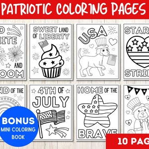 Dibujos para colorear del 4 de julio, Dibujos patrióticos para colorear, Dibujos para colorear del 4 de julio, Hojas para colorear de EE. UU., Recuerdos para fiestas en la piscina, Dibujos para colorear del Día de la Independencia