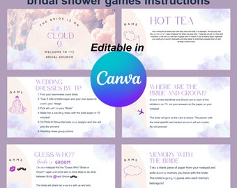 Cloud 9 Bridal Shower Kit: Invitation plus themed power point slides with games included