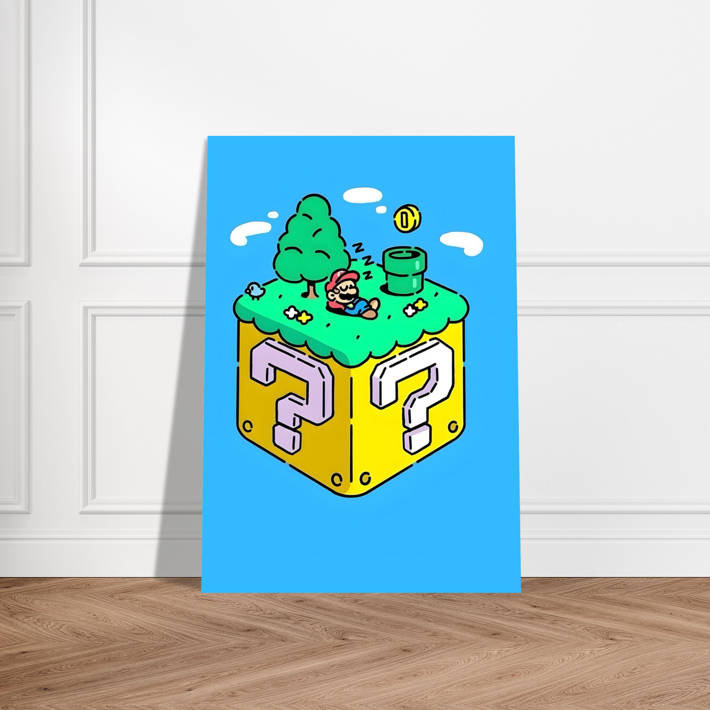 Super Mario Canvas Wall Art, Decorative Painting, Nintendo Fan Gift