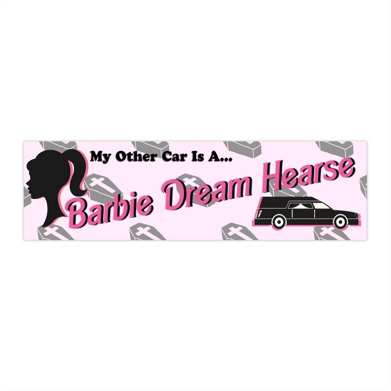 Sticker pour voiture corbillard Barbie Dream image 1