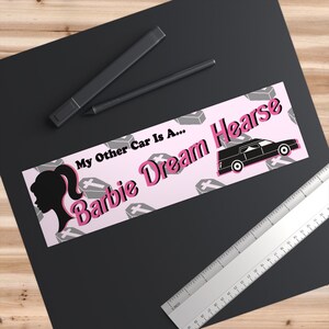 Sticker pour voiture corbillard Barbie Dream image 3