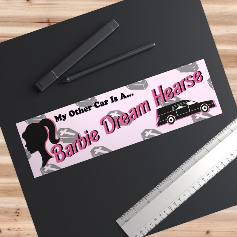 Sticker pour voiture corbillard Barbie Dream image 3