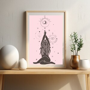 Celtic Sun & Stars Digital Wall Art - Instant Download - 18x24 Poster Size