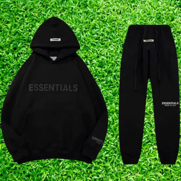 Brand New Black Tracksuit Hoodie Joggers