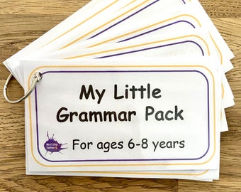 My Little Grammar Flashcards Pack for 6-8 year olds