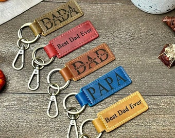 DAD KEYCHAIN, Personalized Dad Keychain, New Dad Gift, Engraved Dad Keychain, Fathers Day Keychain, First Fathers Day, GIFT for Dad, Fathers