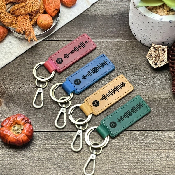Personalized Spotify Song or Playlist Code Keyring/Keychain - Perfect Gift For Friends or Family