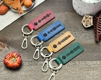 Custom SONG KEYCHAIN, Personalized Scannable Music Keychain, CHRITSMAS Gift, Anniversary Gift, Valentines Day Gift, Husband Birthday Gift