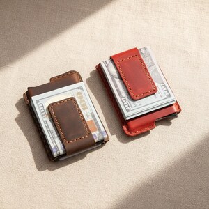 Portafoglio Con Calamita In Pelle Unisex – Elegante, Compatto E Con Tante Tasche Per Carte E Banconote