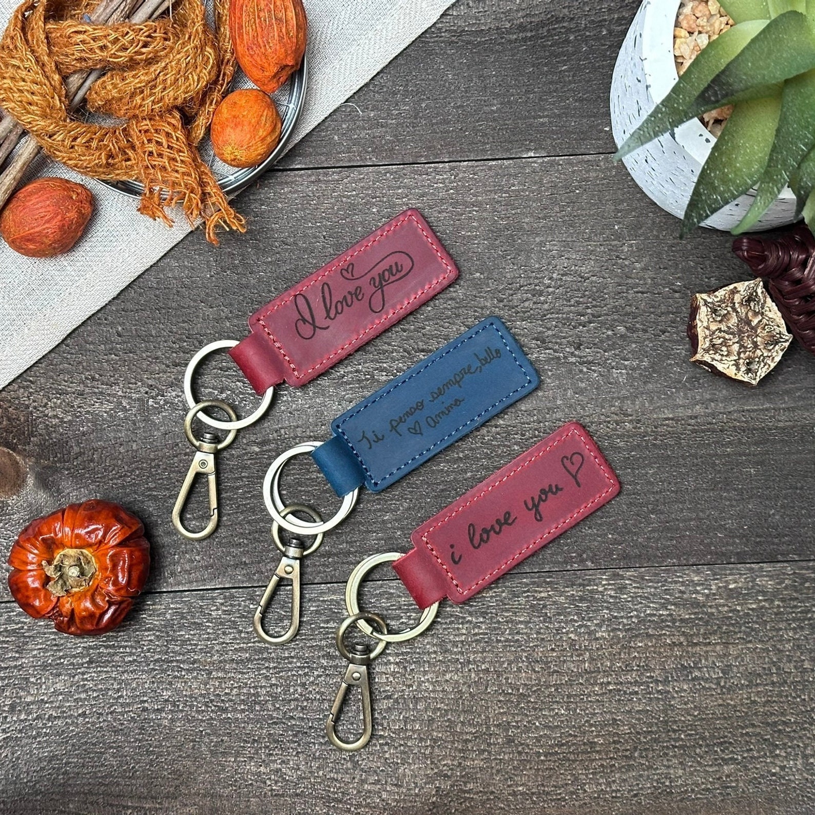 BULK KEYCHAIN GIFTS, Bulk Leather Gift Keychains for Employees Clients ...