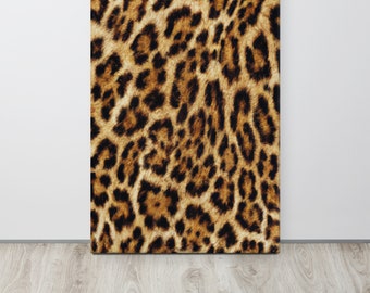 Leopard Print Canvas Wall Art