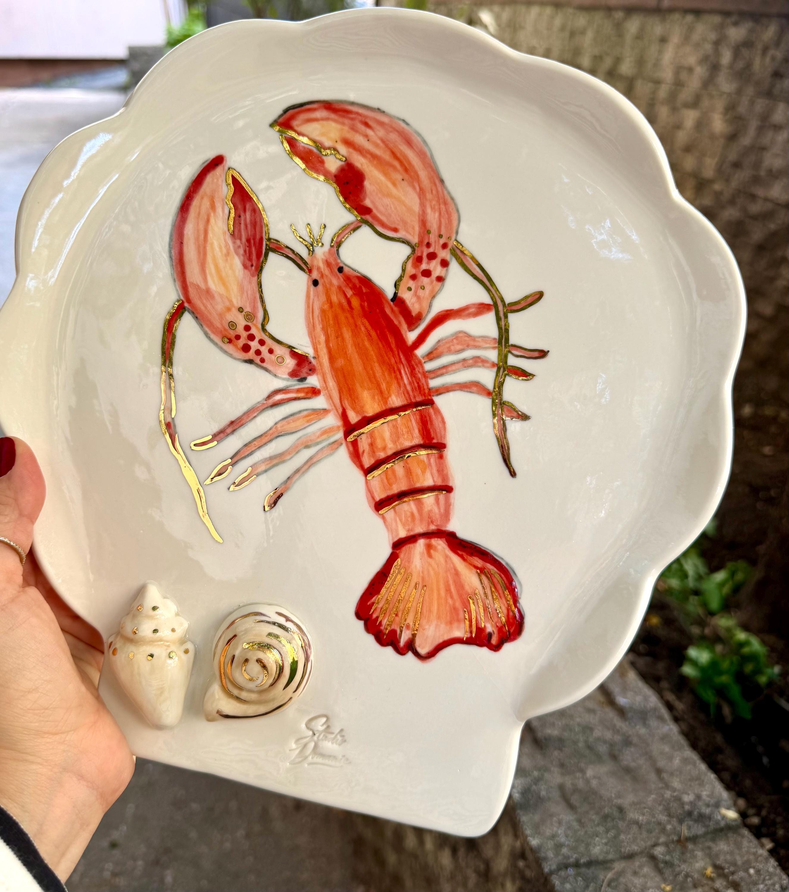 タイツー ロブスター&ムール貝 ボウル プレート イタリア製 TAITU Lobster dishes set - Etsy 日本