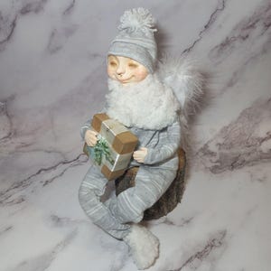 Cute funny guardian angel Doll for Baby, Handmade Polymer clay doll art Angel Figurine Collectables doll Interior Home decor doll Gift ideas