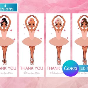 Ballerina scrunchie kaartsjabloon, balletdanser partij gunst, bewerkbare digitale download afdrukbare sjabloon, INSTANT DOWNLOAD Valentijnsdag