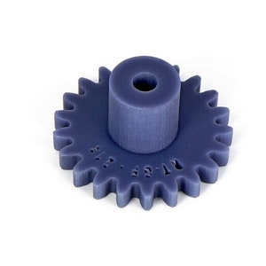 May include: A blue plastic gear with 21 teeth and a central hub. The gear is labeled "21 TE. 414".