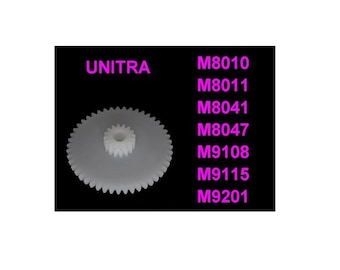 Gear replacement UNITRA M7008 M8010 M9108 M9201 - list below