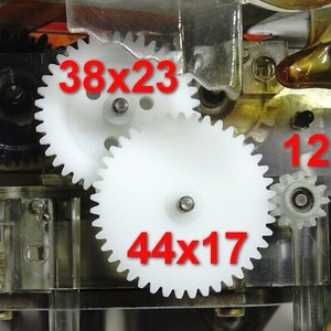44x17 38x23 VDO Snelheidsmeter Kilometerteller Reparatie Tandwielen BMW E34 M5 - versie km/h