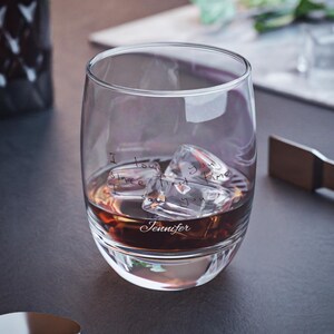 Personalized Handwriting Whiskey Glass - Engrave Your Handwritten Message on Rock Glass surface, Valentines Day Gift, Gift for Men & Husband