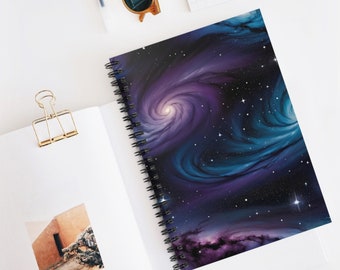 Milky Way Spiral Notebook - Ruled Line