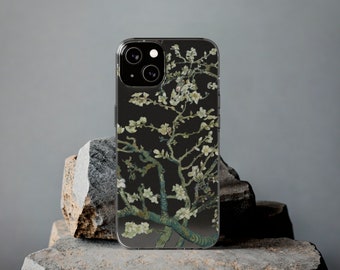 iPhone Clear Silicone Phone Cases, Van Gogh Cell Phone Case, Almond blossom 1890